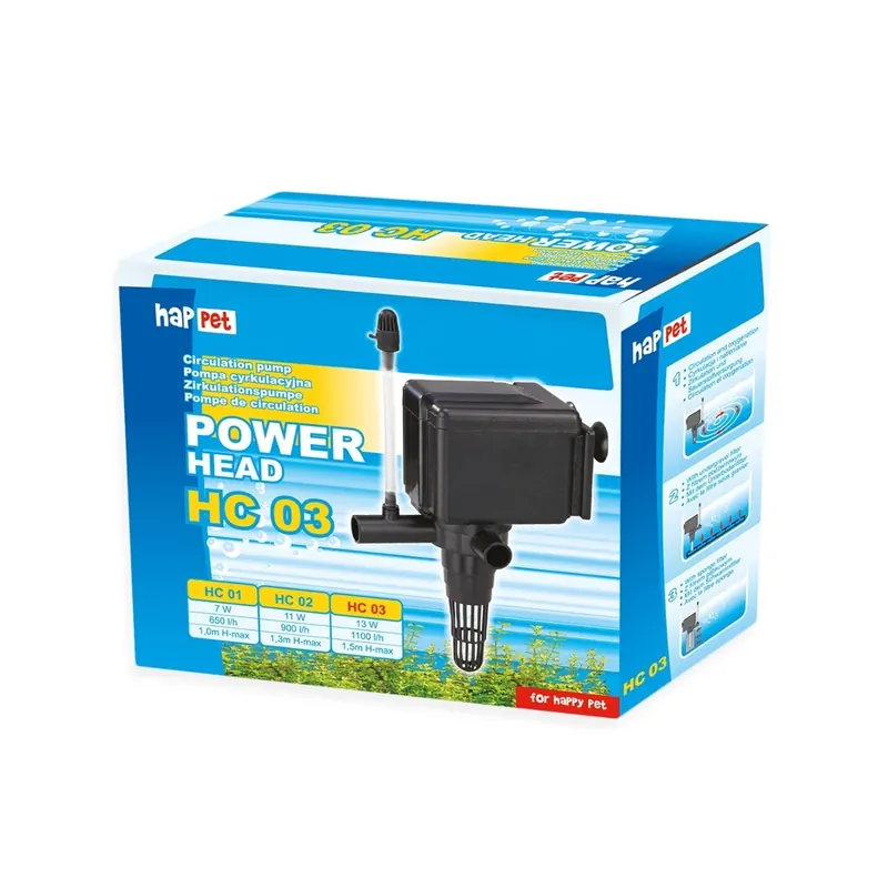 Favorit hos kunderna - Happet Power Head HC03 – Cirkulationspump för akvarium