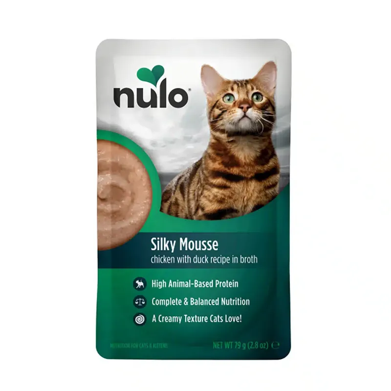 Nulo Silky Mousse Cat Chicken with Duck in Broth Våtfoder till Katt 79 g | Skynda dig