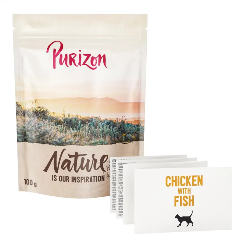 Purizon Original Chicken & Fish – spannmålsfritt – 100 g | Premiumkvalitet