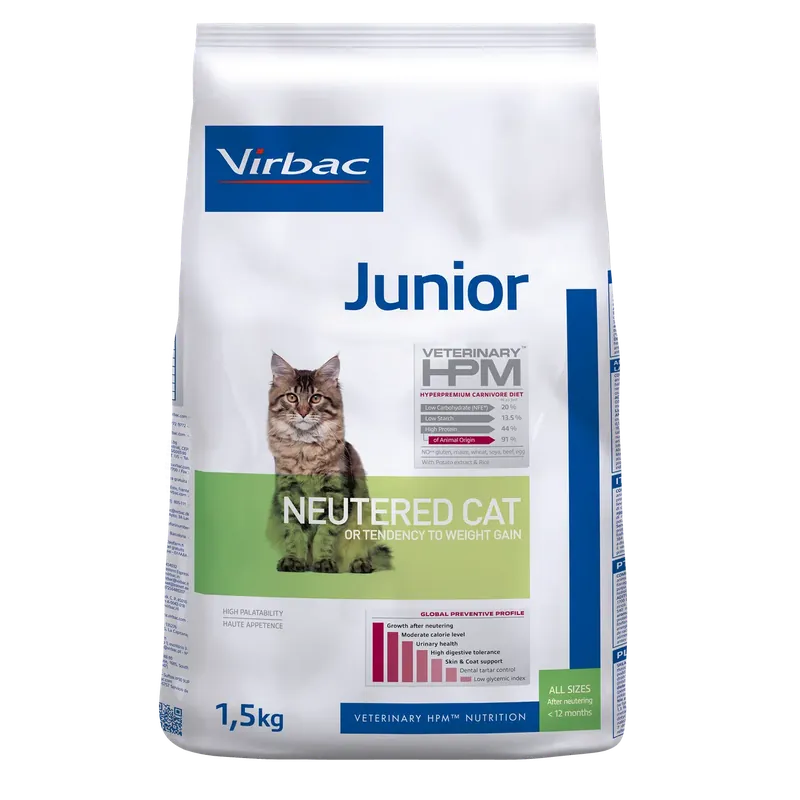 Direkt från fabriken - Junior Neutered Torrfoder till Kattunge – 1,5 kg
