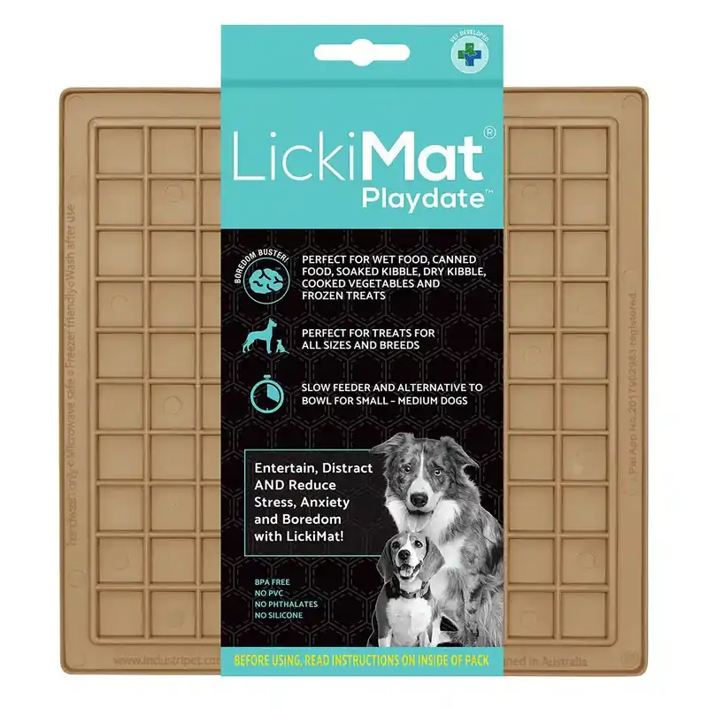Professionell kvalitet | LickiMat Playdate Classic Slickmatta Brun