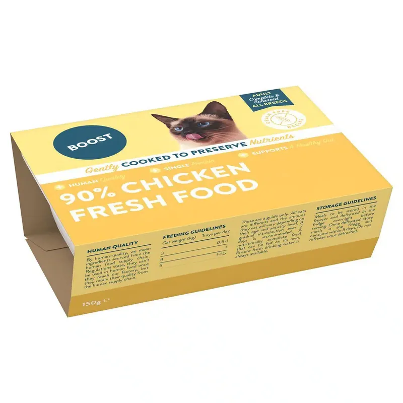 Professionell kvalitet | Boost Fresh Chicken Färskfoder till Katt 150 g