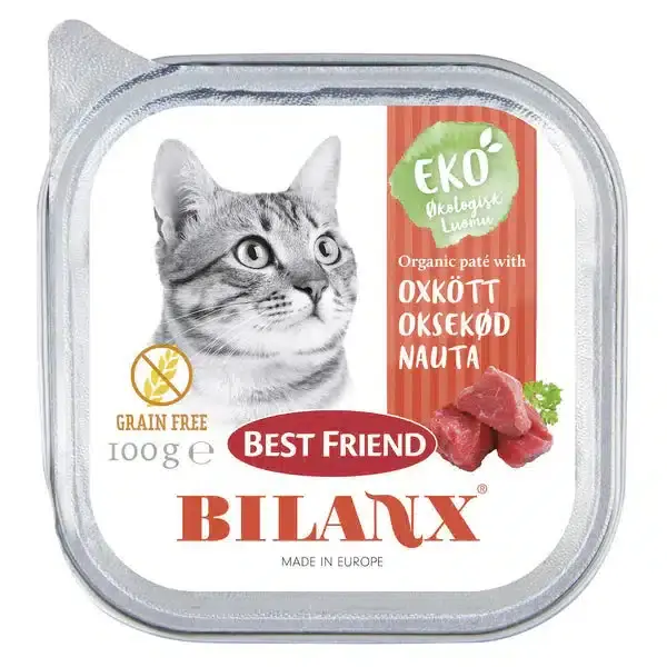 Bilanx Ekologisk Nötköttpaté våtfoder för katter 100 g - Bra pris