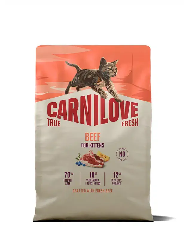 Gratis retur - True Fresh Beef Kitten Torrfoder för Kattungar – 2 kg
