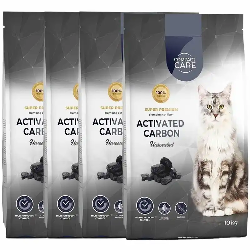 Compact Care Activated Carbon Unscented 4×10 kg - Rabatter