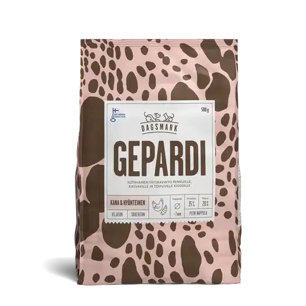 Extra rabatt - Dagsmark Gepardi torrfoder för kattungar 500 g