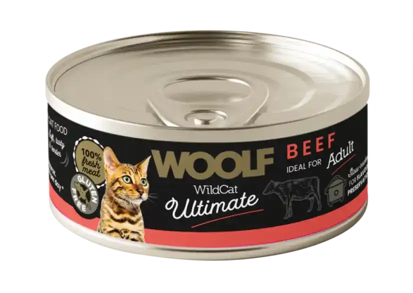 Finns att beställa | Beef Paté Våtfoder för Katt – 12 x 85 g