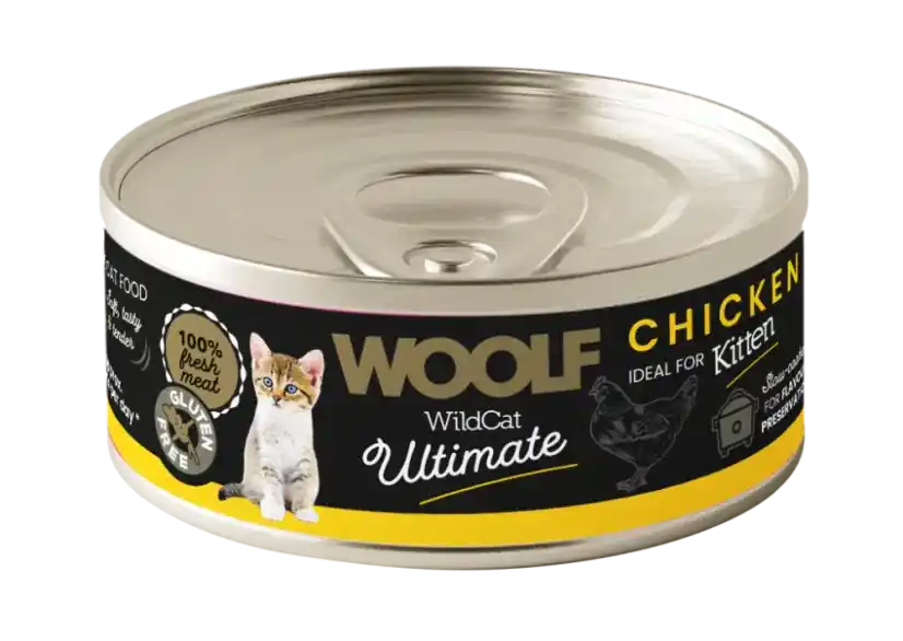 Väl omtyckt - Chicken Paté Våtfoder för Kattunge – 12 x 85 g