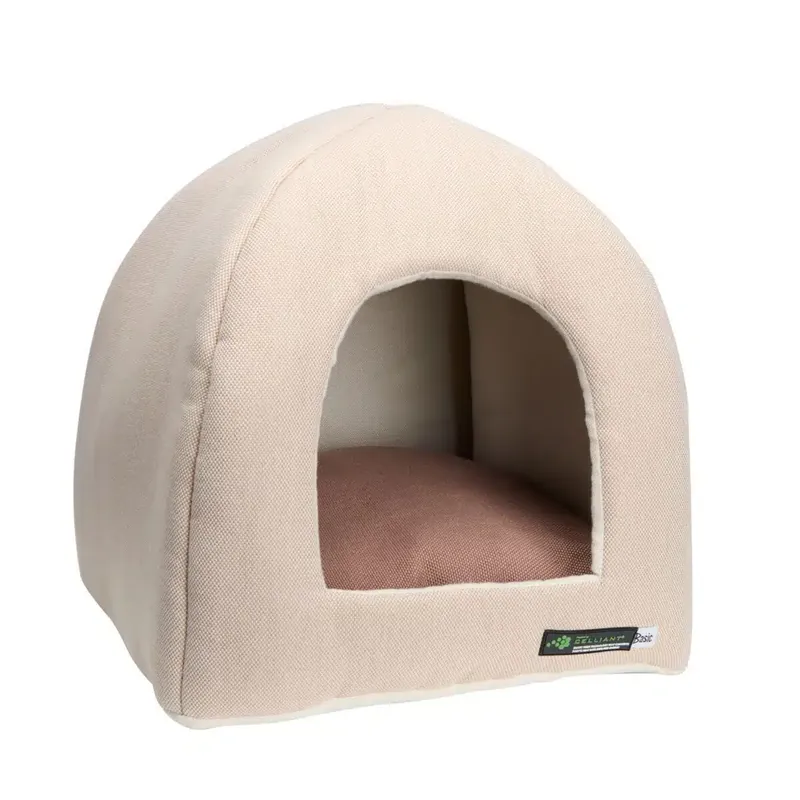 Snabb leverans | Basic WellB Celliant Värmereflekterande Kattigloo Beige 40 cm