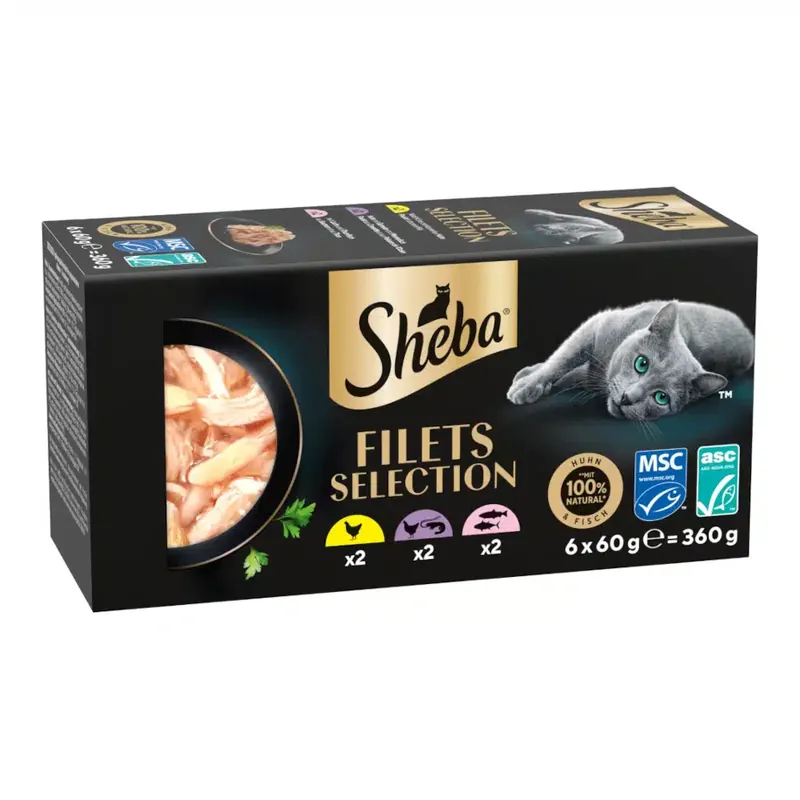 Rea | Sheba Filets 6 x 60 g – Mixpack II (3 sorter)