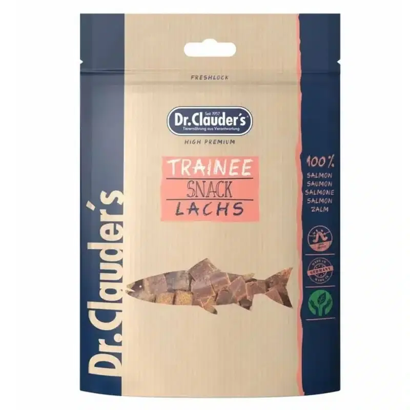 Dr Clauders Trainee Snack Medium Salmon 80 g - Passa på nu
