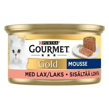 Beställ direkt - Gold Mousse Lax Våtfoder För Katt 85g