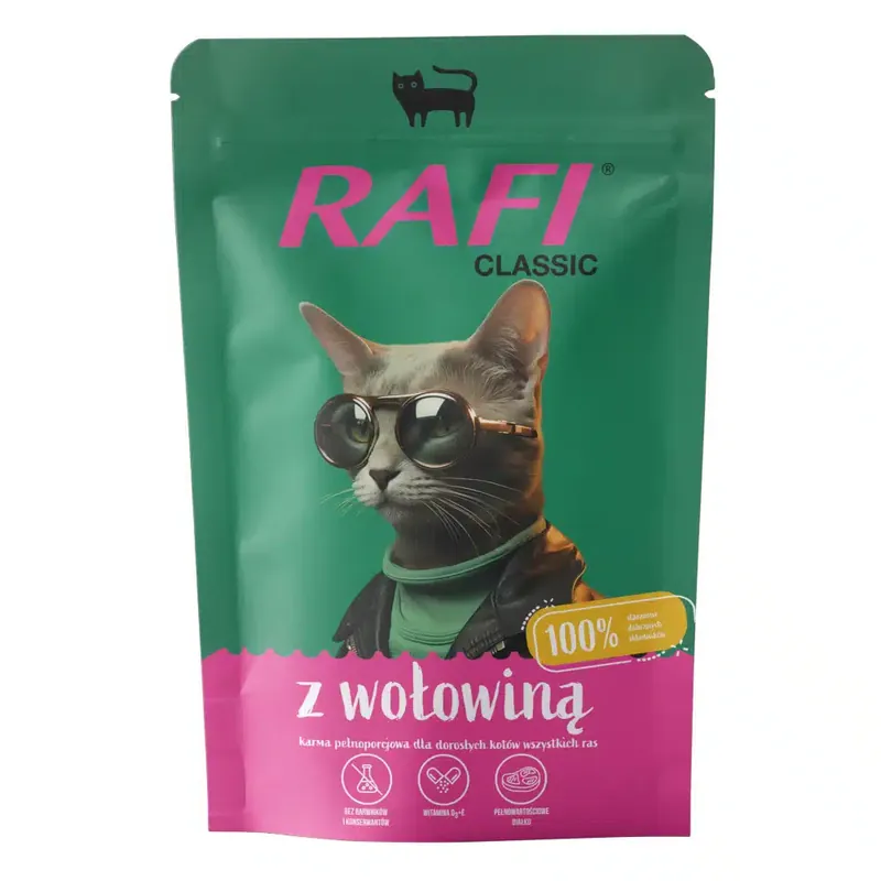 Passa på | Rafi Cat Classic 10 x 100 g – Nötkött
