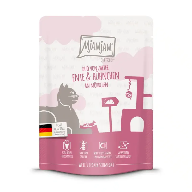 Premium | Ekonomipack MjAMjAM Quetschie 24 x 300 g – Anka & kyckling