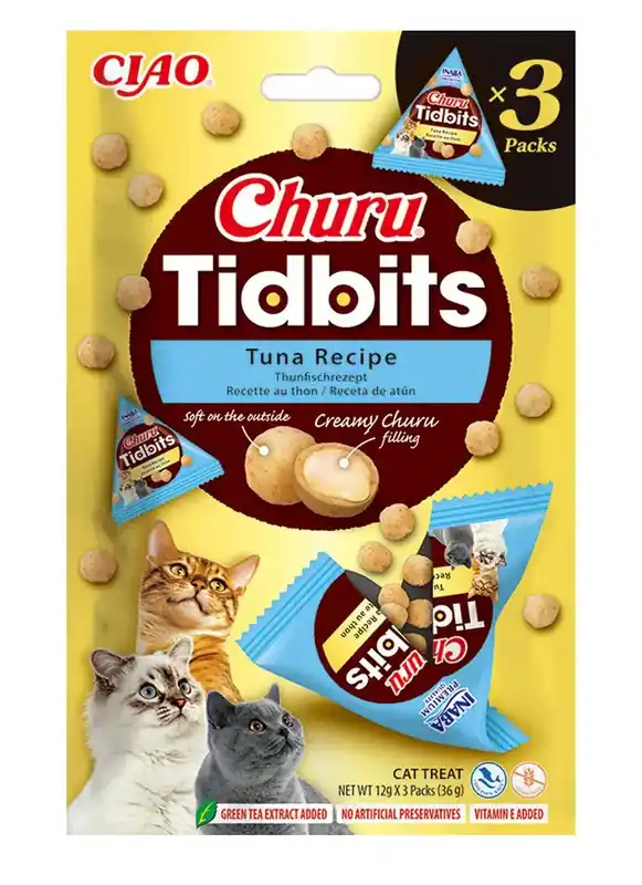 Churu Tidbits Tuna, 3st - Begränsat antal