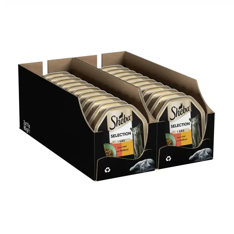 Tryggt köp | Sheba Selection Oxe & Kalkon 22×85 g