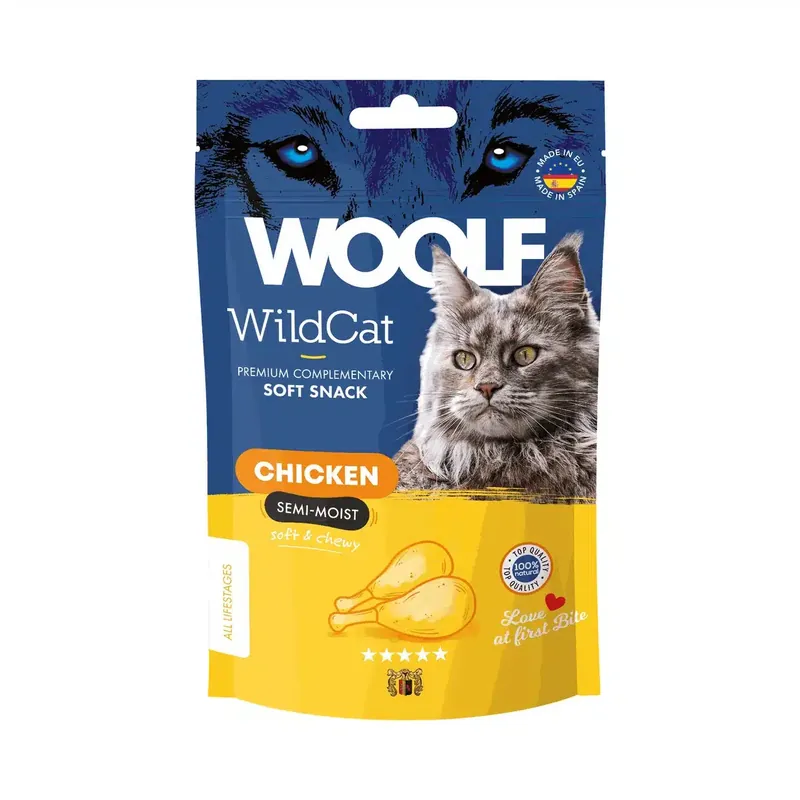 Nedsatt pris - WOOLF Wildcat Snacks Chicken – 50 g