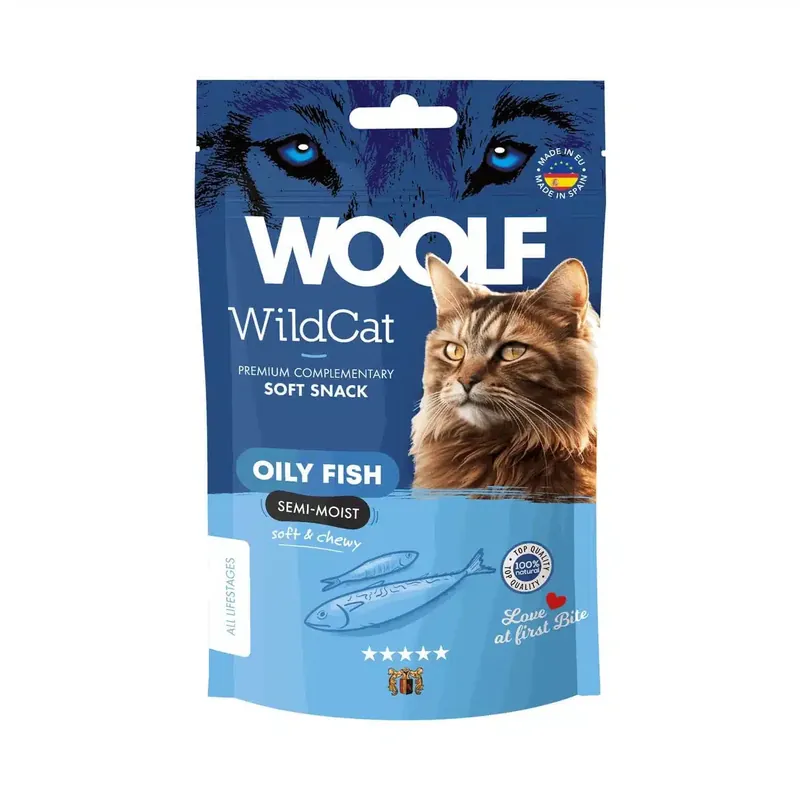 WOOLF Wildcat Snacks Oily Fish – 50 g | Sänkt pris