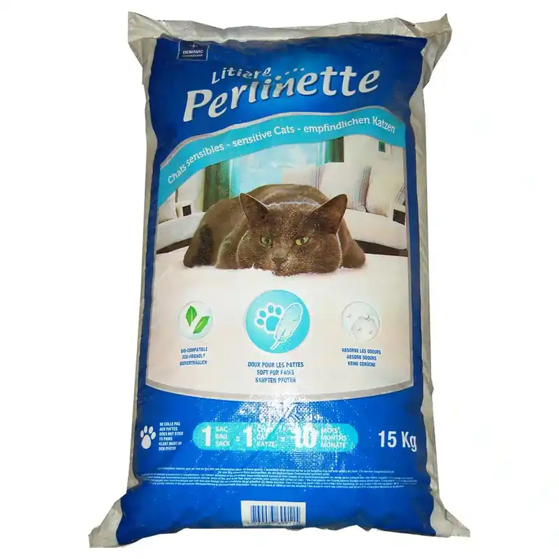 Nyinkommet - Perlinette Sensitive kattsand – 15 kg