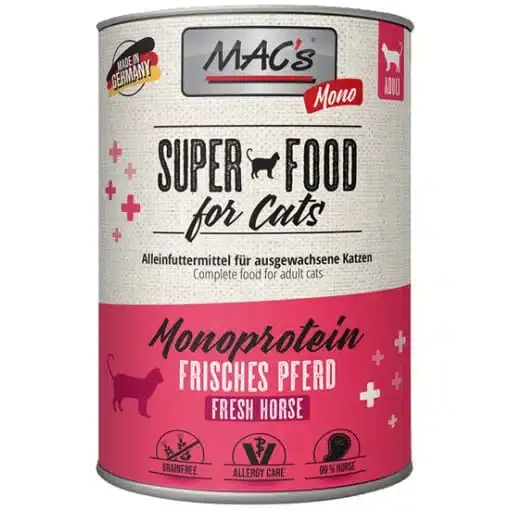 Monoprotein Sensitive Häst Våtfoder för Katt – 6 x 400 g - Endast denna vecka