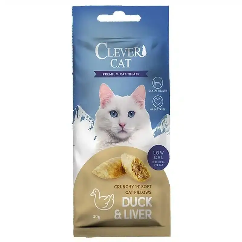 Clever Cat Pillows Duck & Liver 30 g | Expressleverans