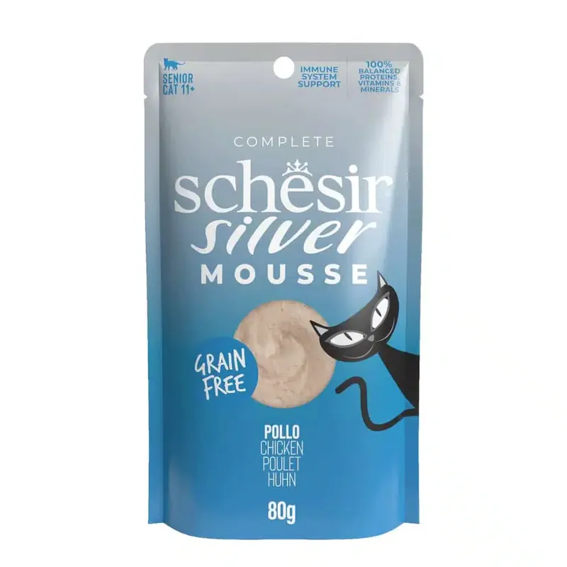 Superpris | Schesir Silver Mousse 12 x 80 g – Kyckling