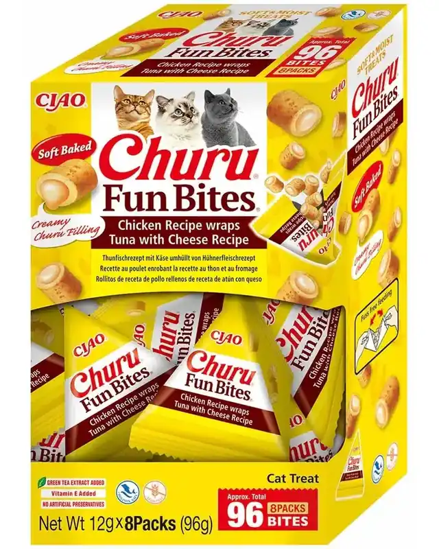 Så länge lagret räcker - Churu Fun Bites Tuna Cheese 96st