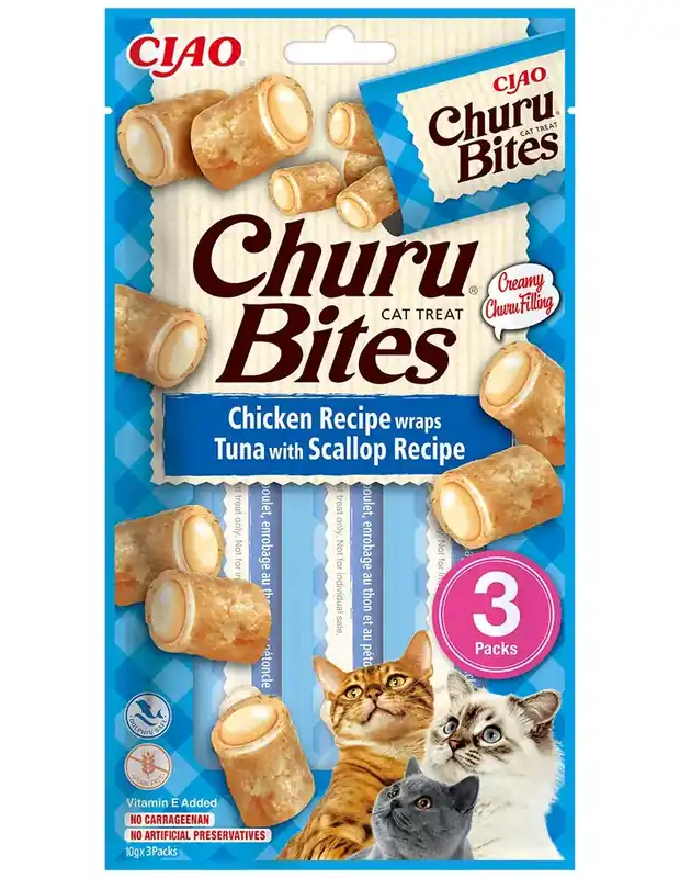 Churu Bites Chicken, Tuna & Scallop | Säker betalning