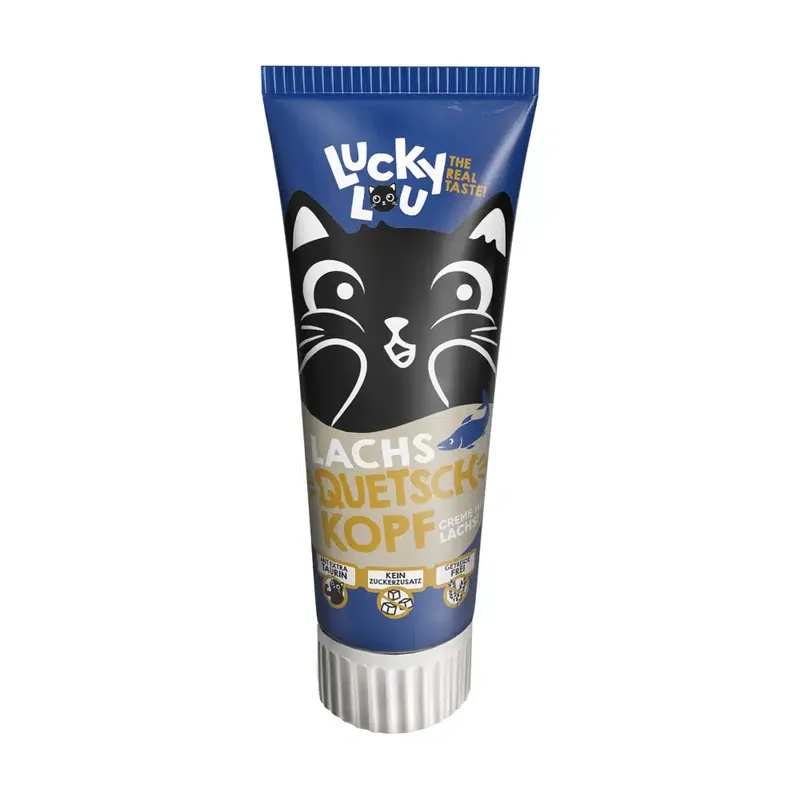 Lucky Lou Quetschkopf med lax – 75 g - Efterfrågad