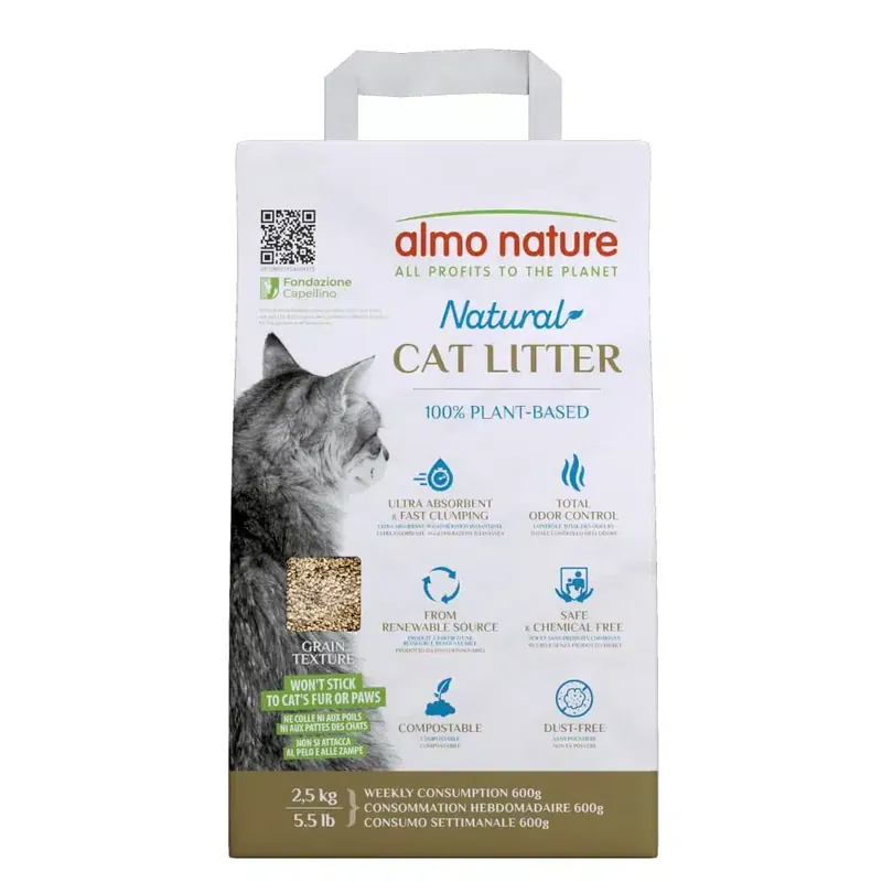 Populär | Almo Nature Natural Texture kattströ – 2,5 kg