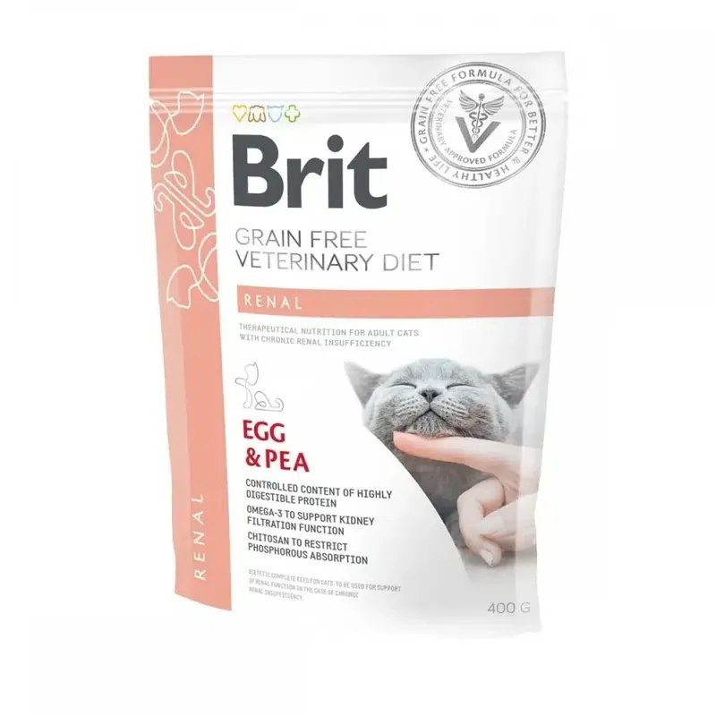 Brit Renal Egg & Pea Kattmat 400 g - Populär