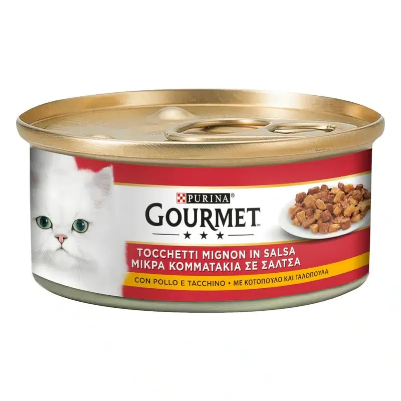 Extra bra pris - Gourmet våtfoder 24 x 195 g – Kyckling & kalkon