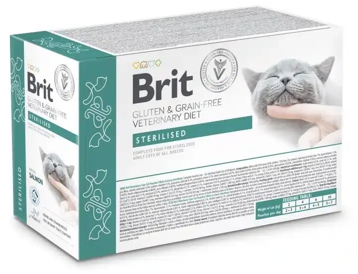 Nyligen lanserat | Brit Pouch Sterilised with Salmon våtfoder för katt 85 g