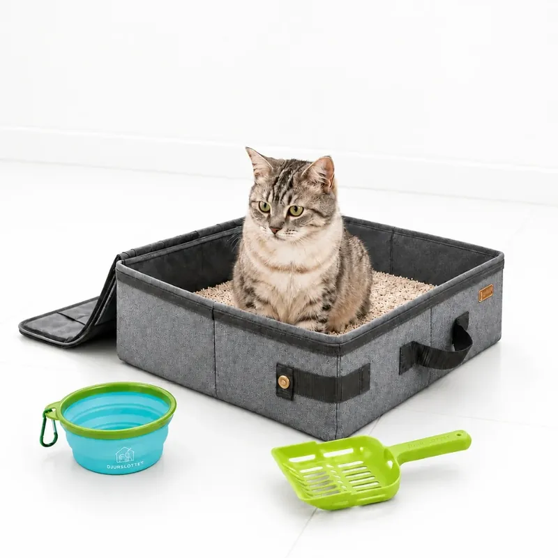 Portabel kattlåda - I lager