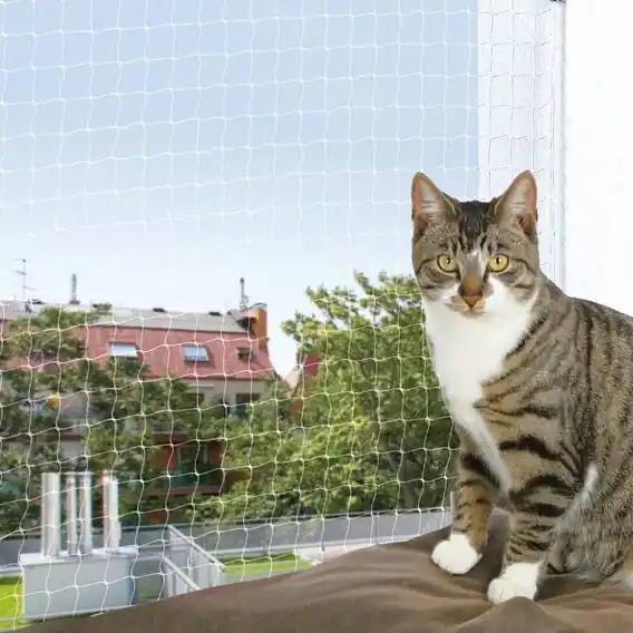 Extra rabatt - Cat Protect kattnät Transparent - Medium