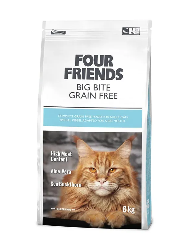 Begränsat lager | Big Bite Grain Free Kattfoder - 6 kg