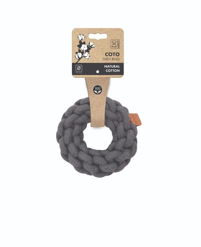 Tryggt köp | Hundleksak Ring Grey - 13 cm