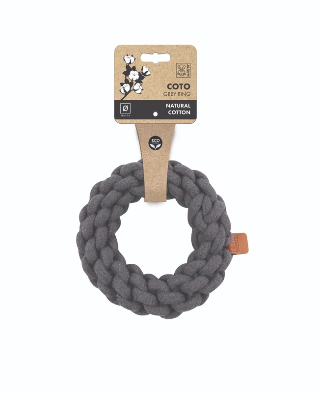 Hundleksak Ring Grey - 18 cm | Kanonpris