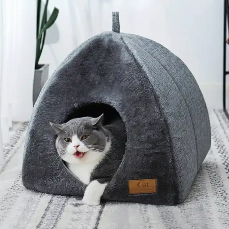 Isolerad Igloo Kattbädd Varmt Husdjursbo - Expressfrakt