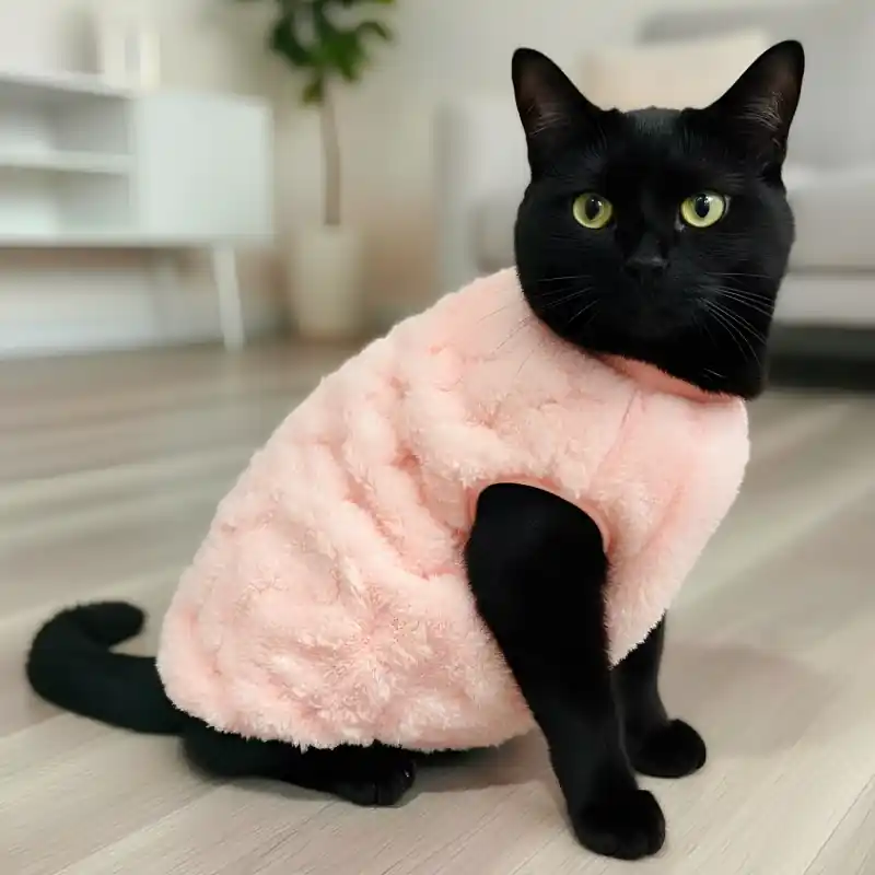 Kundfavorit | Mjuk katttröja Varm väst Vinterkläder