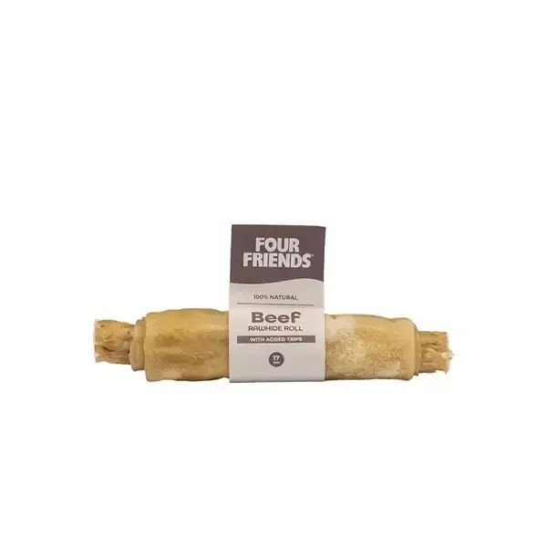Få kvar i lager | FF Beef rawhide roll with tripe 17 cm
