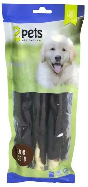 Extra rabatt - 2pets Tuggrulle m hjort 28cm 3-pack, 250g