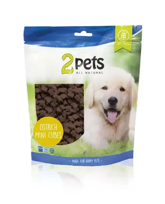 2pets hundgodis minikuber struts, 400g | Begränsat antal