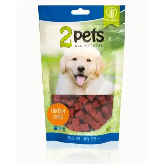 Kan beställas - 2pets Dogsnack Chicken Cubes
