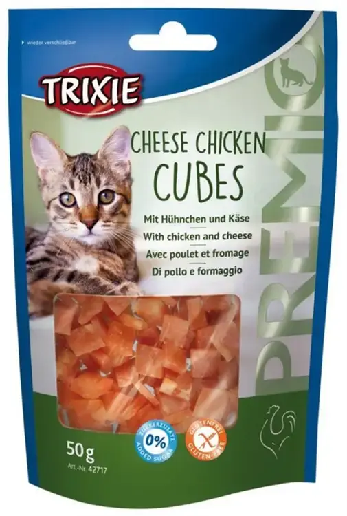 Expressfrakt | Premio Cheese Chicken Cubes, 50g