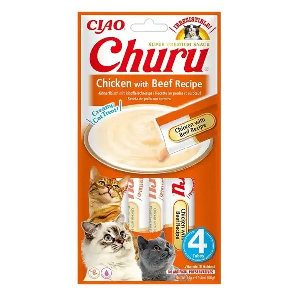 Sista chansen | Churu katt kyckling & biff 4st