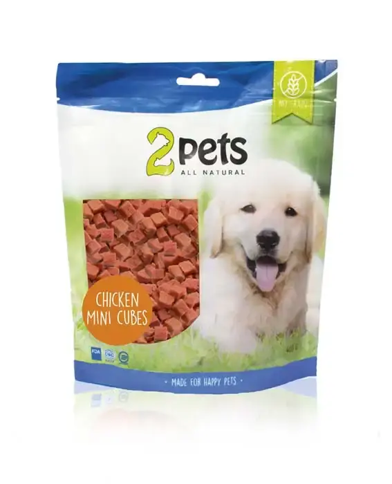 Slutrea | 2pets hundgodis minikuber kyckling, 400g