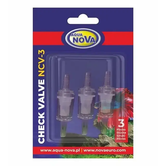 Klar att skickas - Aqua Nova Backventil – 4/6 mm – 3-pack