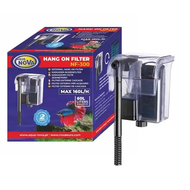 Aqua Nova NF-300 – Påhängsfilter – 160 L/H - Expressleverans