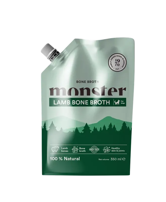 Rabatt | Monster Dog Bone Broth Lamb 350 ml